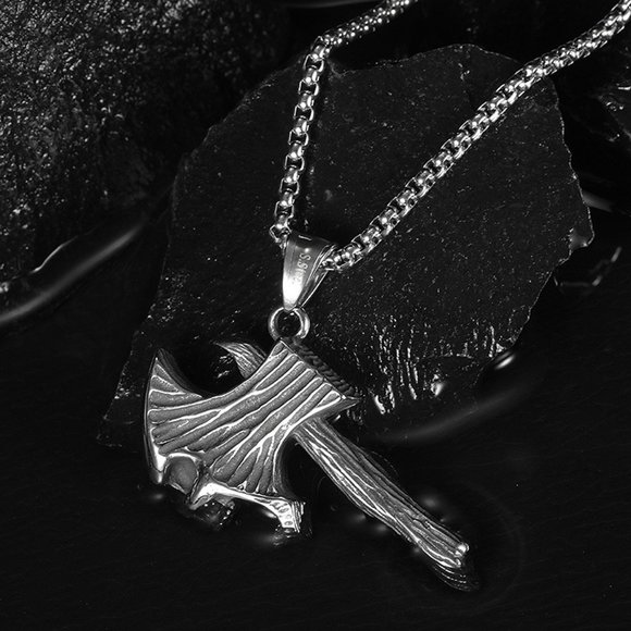 Skull Axe Necklace - Picture 5 of 5